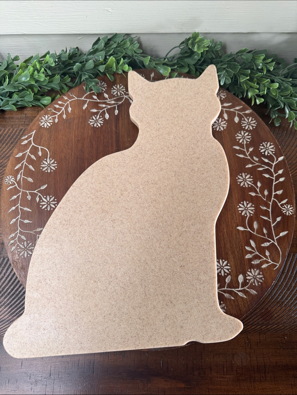 Marble Finish Cat Cutting Board & Charcuterie Tray
